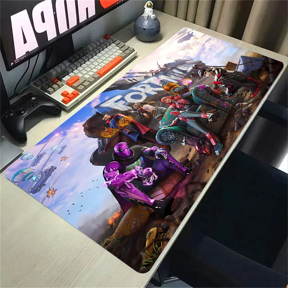 F-Fortnite Deskmat Gaming Mouse Pad Anime Mousepad Xxl Computer Accessories Desk Mat Mats Gamer Mause Office Offices Pc Desktop