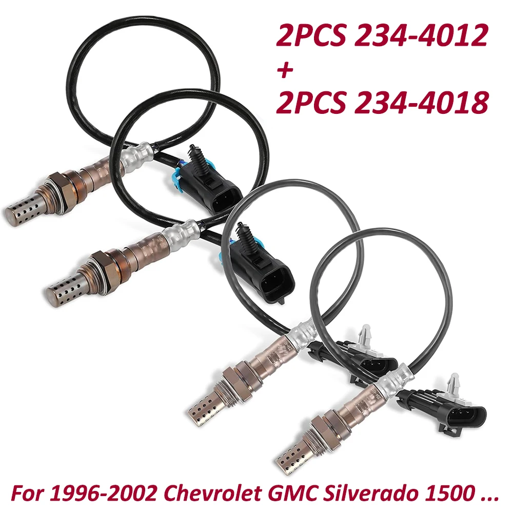 

4X Oxygen O2 Sensor 234-4012 234-4018 For 1996-2002 Chevy Chevrolet GMC Cadillac Silverado 1500 2344012