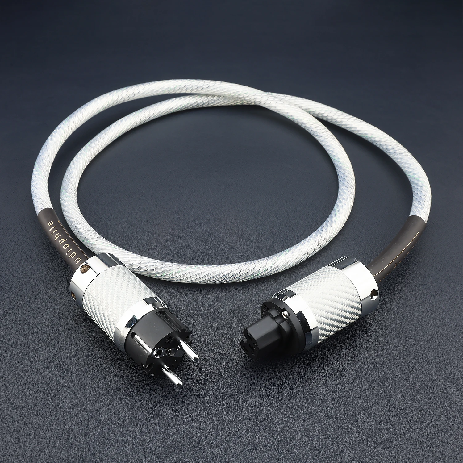9 Core OCC Silver Plated AC Mains Power Cord EU US AU Schuko Plug IEC C13 HiFi Power Cable for Amplifier DAC CD Player