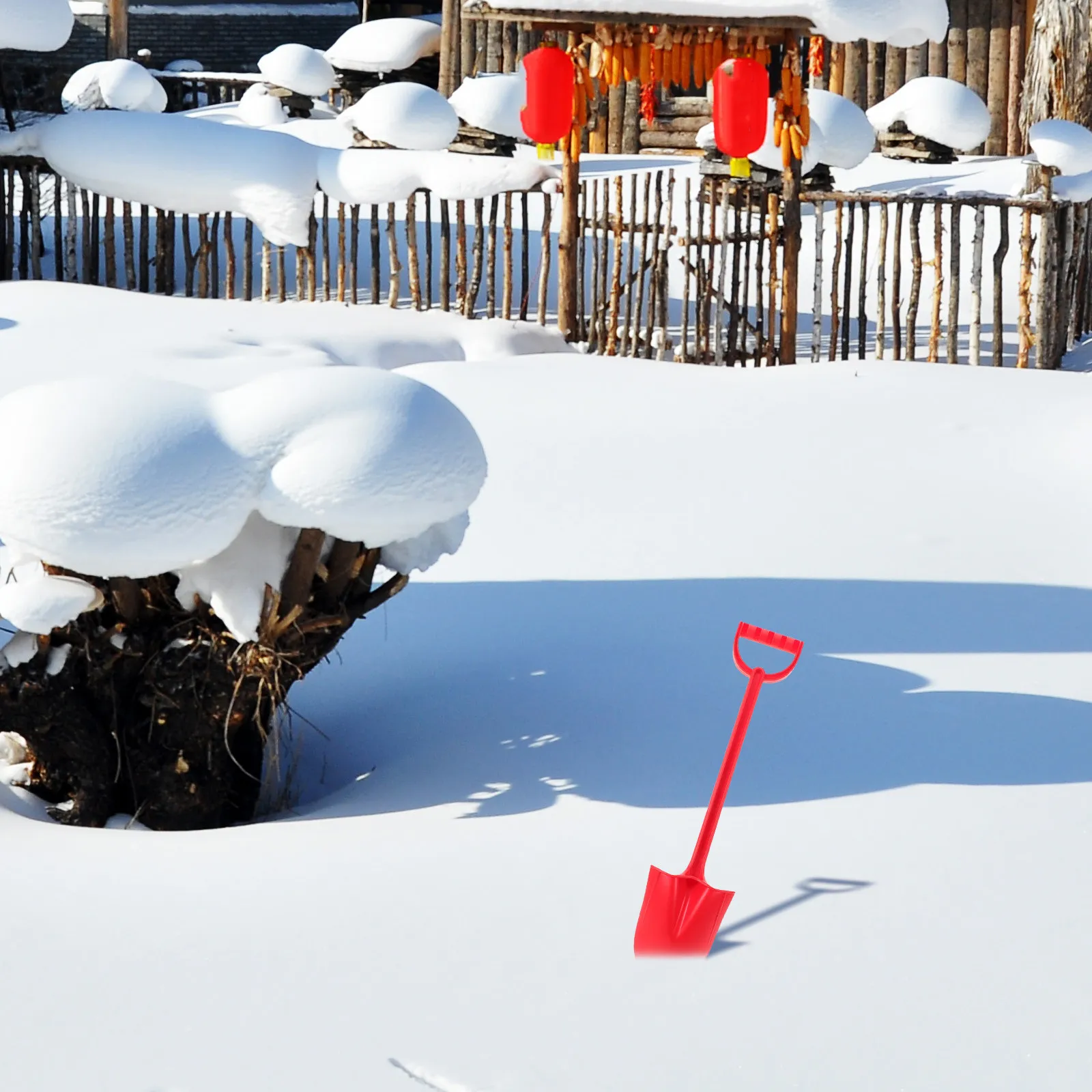 Outdoor Thickened Kids Snow Shovel Hand Shovel Pointed Design for Snow Sand Beach Digging Beach Shovels for Kids