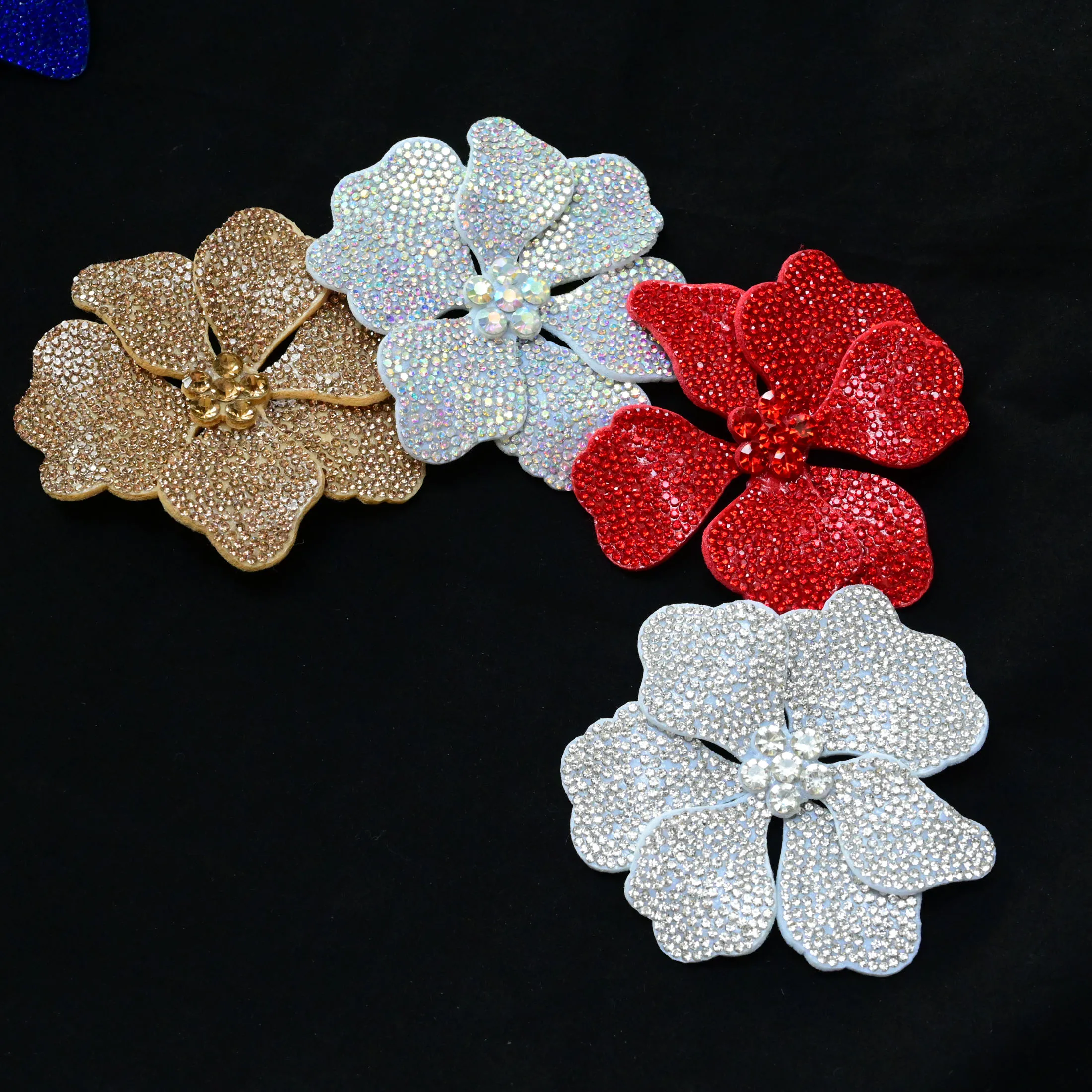 Flower Rhinestone Patches for  - Embroidery review and price