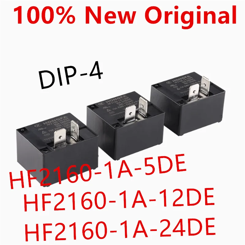 5piece  HF2160-1A-5DE 、HF2160-1A-12DE 、HF2160-1A-24DE  DIP-4  New high-power relay  HF2160-1A-5/12/24DE 5/12/24VDC