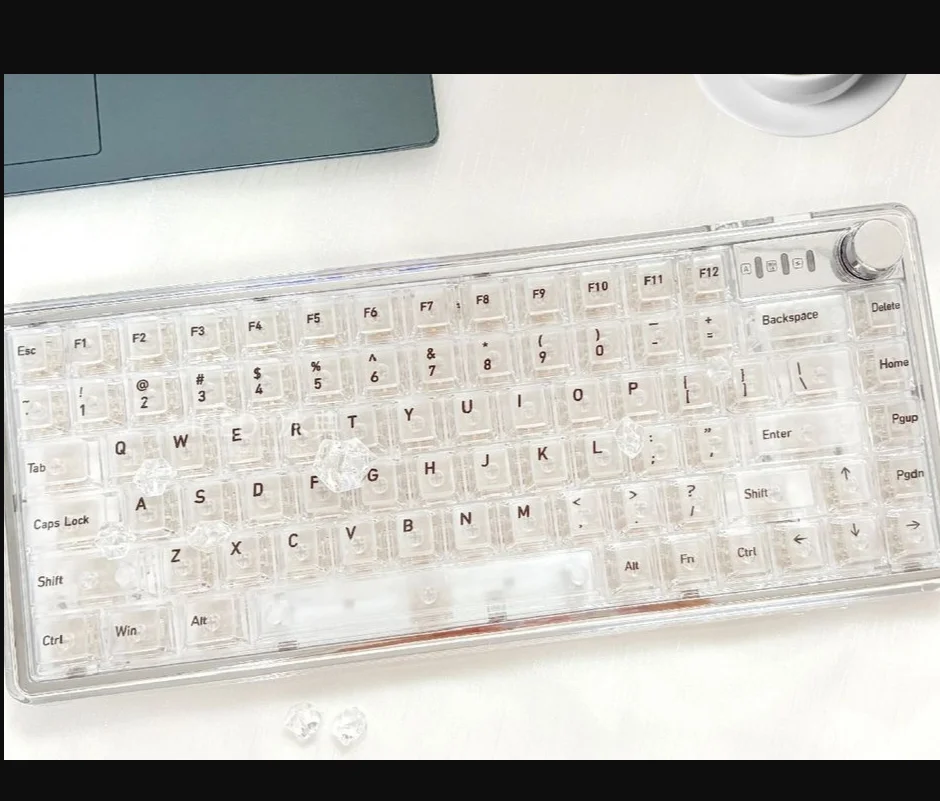 

[Transparent keycaps] cross-border special supply of matte matte sweat-proof design mechanical axis magnetic