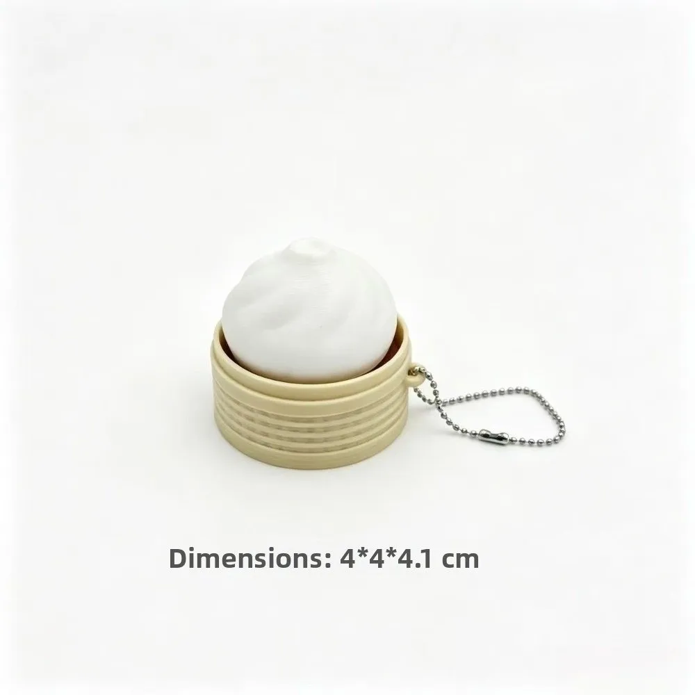 3D Printed Fidget Clicker Keychain Mechanical Click Food Shape Sensory Fidget Toy Pressable Button Food Shape Keychain