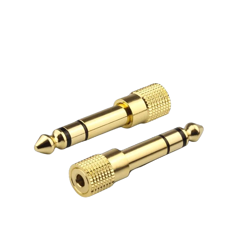 XSL Jack 6.5 6.35mm Male Plug to 3.5mm Female Connector Headphone Amplifier Audio Adapter Microphone AUX 6.3 3.5 mm Converter