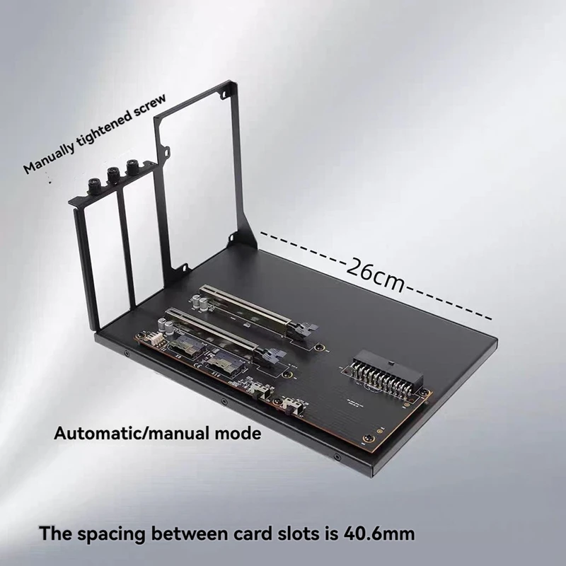 Dual Card Slot Slimsas Card External GPU Dock Pcie4.0 Laptop To External Video Graphics Card Pcie4.0 X16 To 8654 Adapter