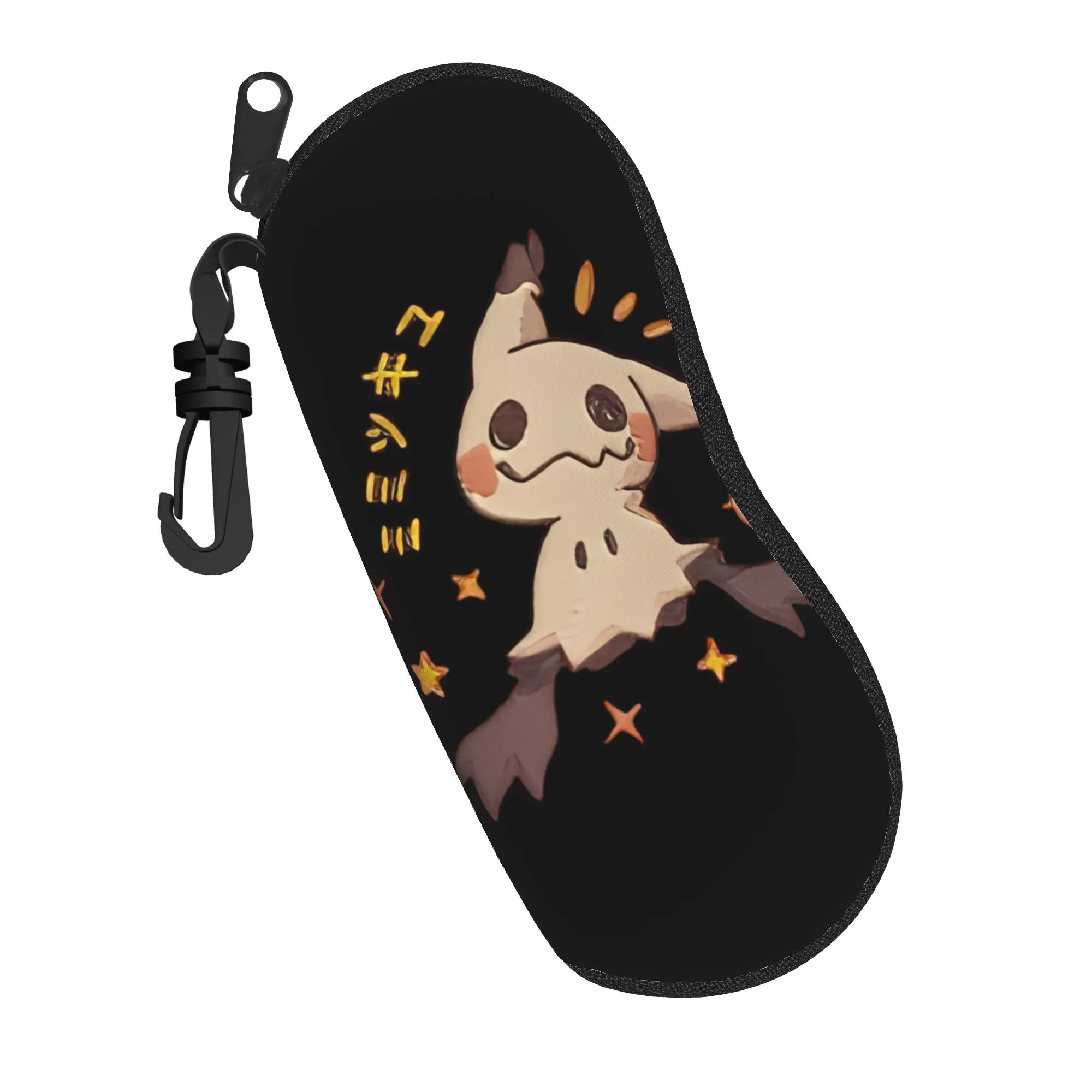 Spooky Anime Mimikyus Halloween Glasses Case Men Women Anti-Fall Accessories Pokemons Eyewear Storage Box Vintage Glasses Box