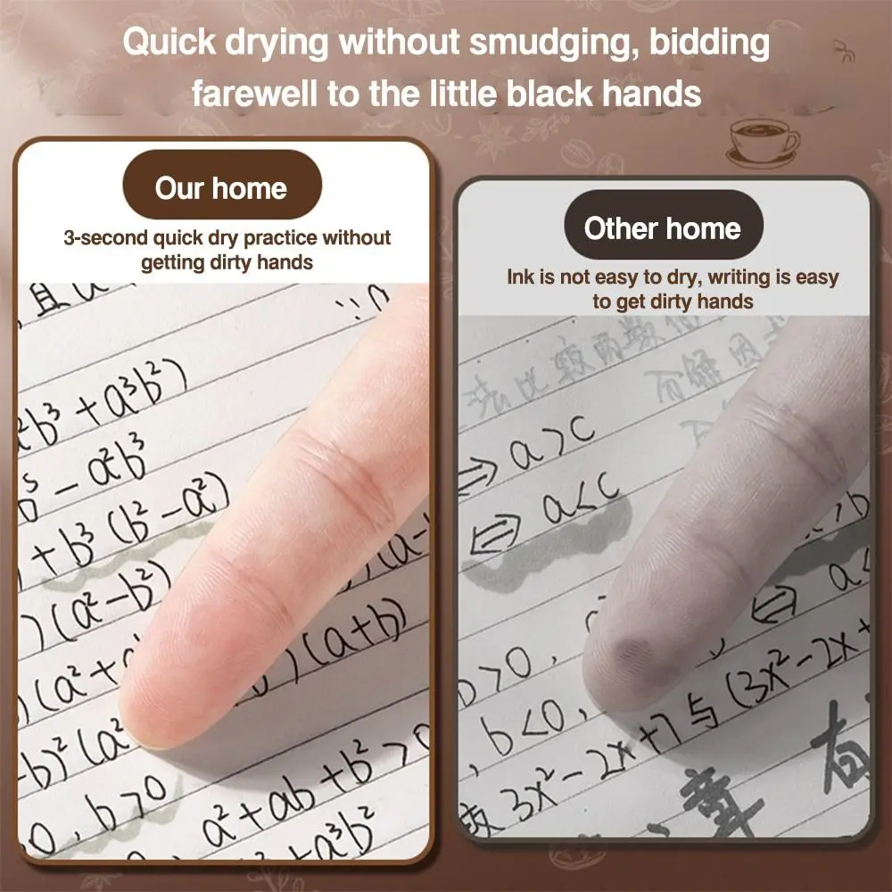 5 pz/scatola Creative ST Tip Gel Pen Press Type Soft Cloud Grip penna neutra 0.5mm Black Ink Writing Tools studente specifico