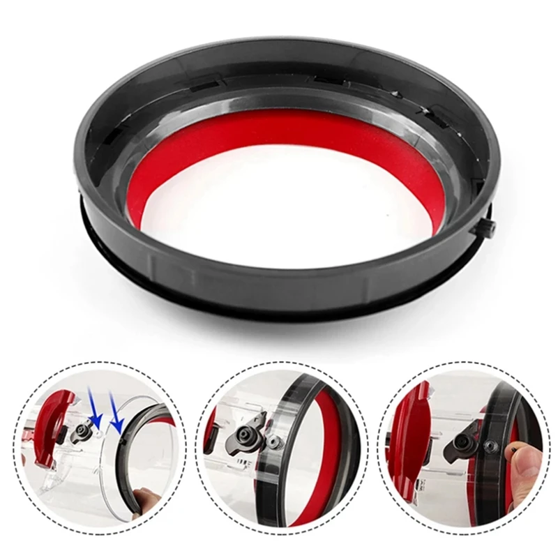 Top Fixed Sealing Ring Of Dust Bin Bucket For Dyson V12 Slim / V10 Animal Vacuum Cleaner Spare Parts
