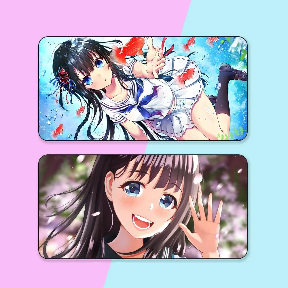 JK زي مدرسي فتاة ماوس الوسادة المطاطية الكمبيوتر المحمول لعبة رسمية سوبر الملونة طباعة الجمالية جميلة الأزياء الفاخرة حصيرة