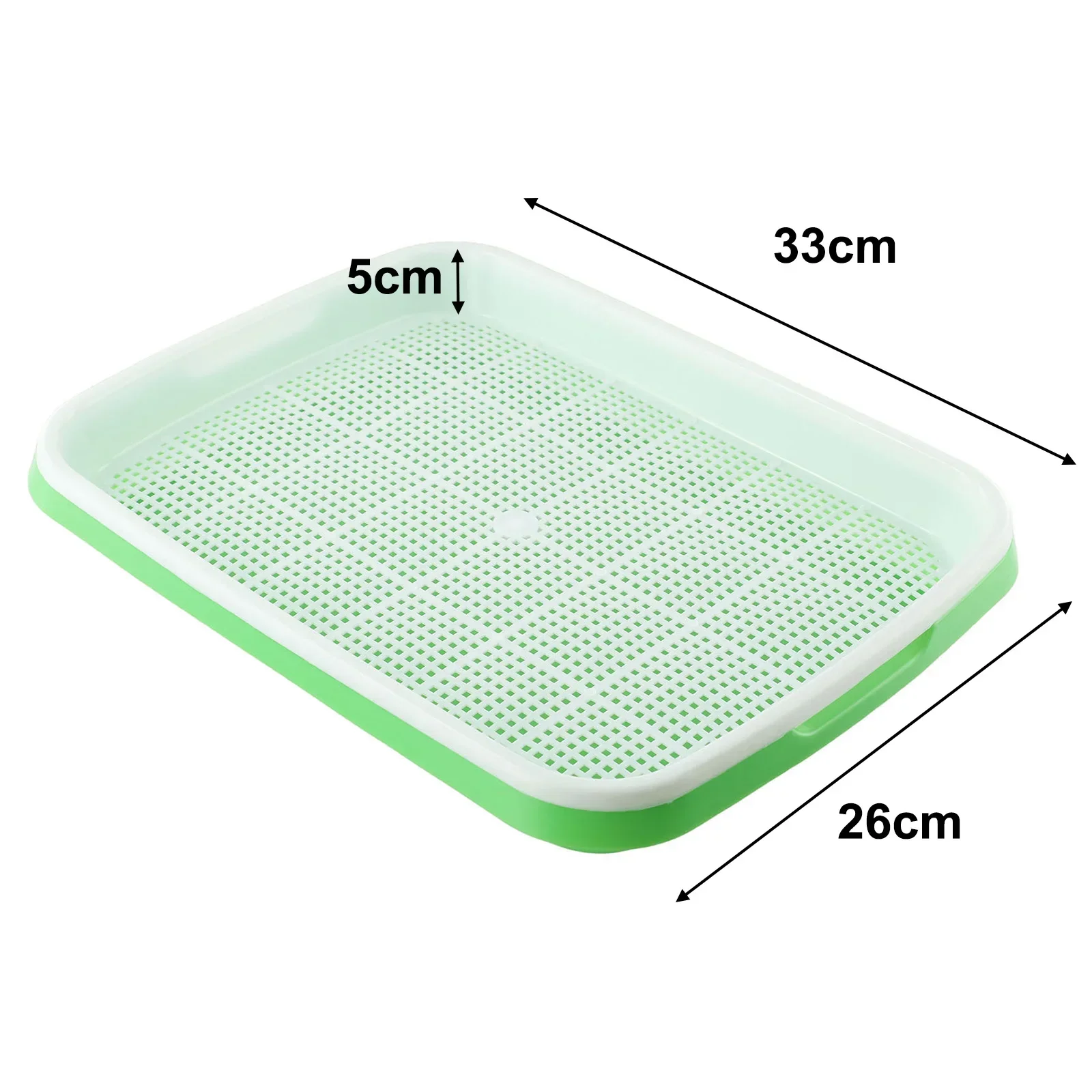 Nursery Pots Tray Grow Basket Hydroponics Microgreens Plate Tool Vegetables Buckwheat Double Layer Grass-Germination