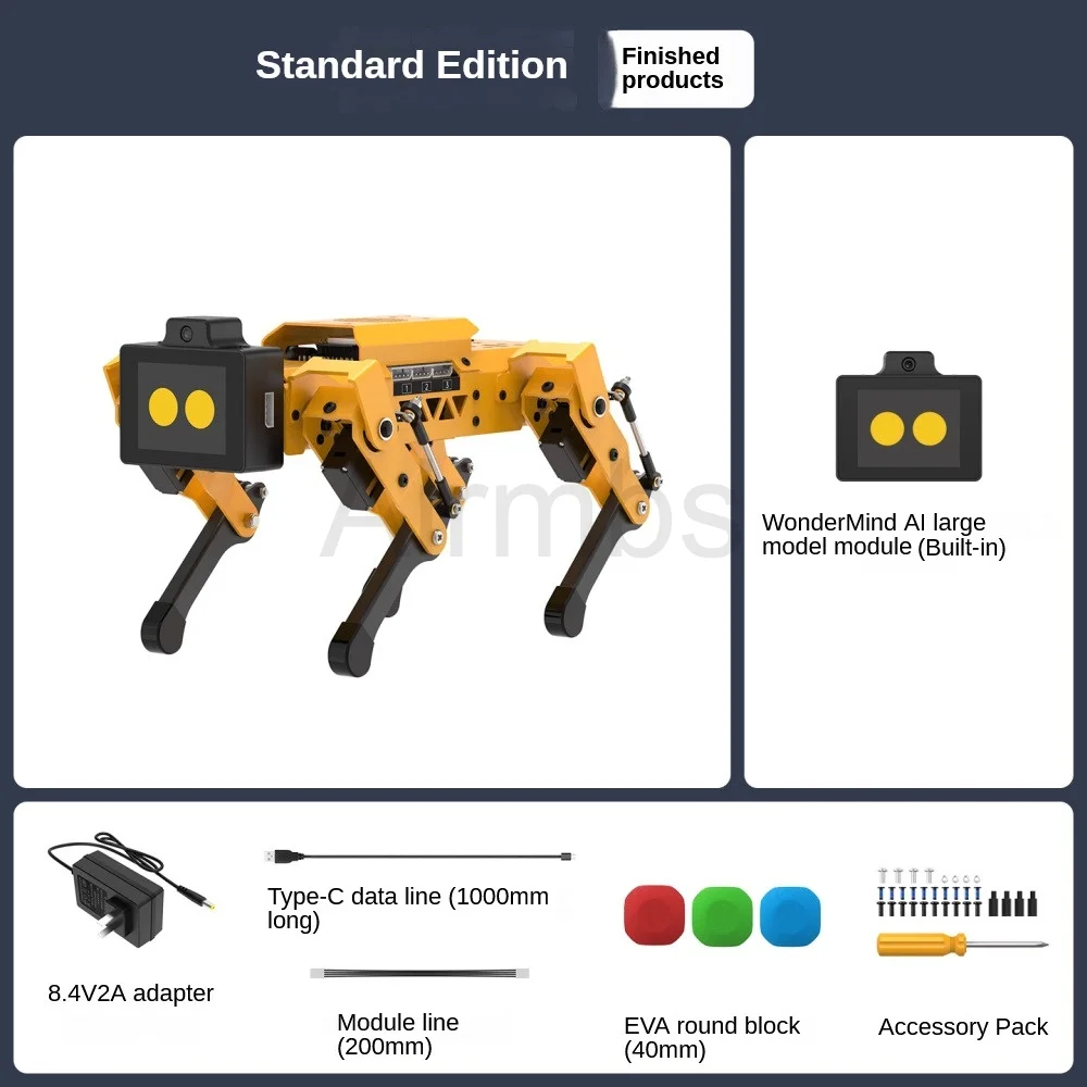 Hiwonder ESP32 4 DOF MechDog مع ذراع روبوت AI نموذج كبير للكلام البصرية الاستيلاء على روبوت قابل للبرمجة مفتوح المصدر