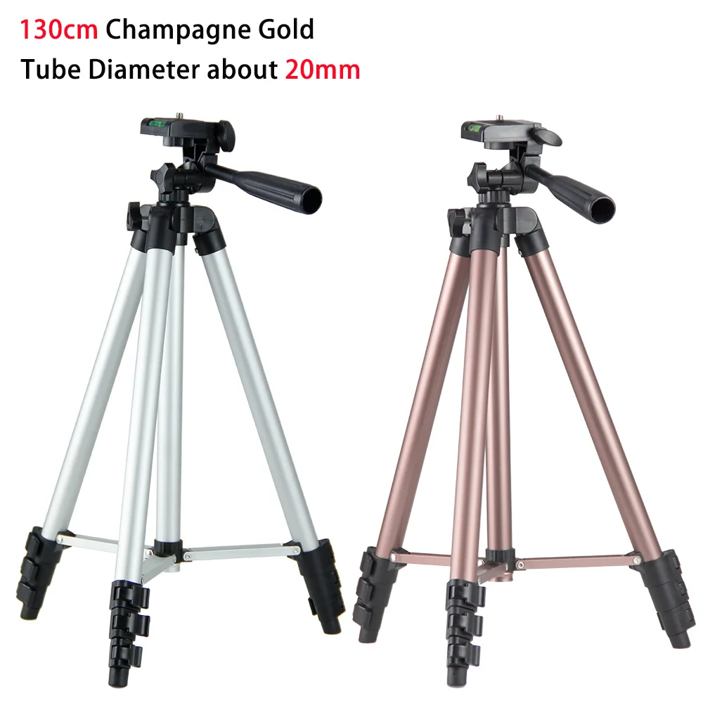 1.3m Mobile Phone Holder Astronomical Telescope Tripod Thick Aluminum Alloy Photography Tripod Mobile Phone Holder Camera