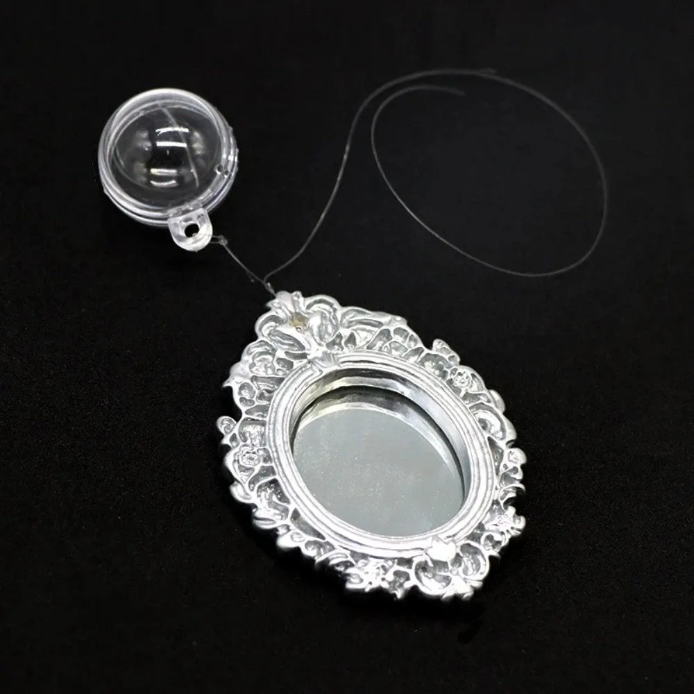 

Retro Style Betta Fish Training Mirror Mini Engraving Aquarium Betta Mirror Decorative Teasing Fish Mirror Aquarium Landscaping