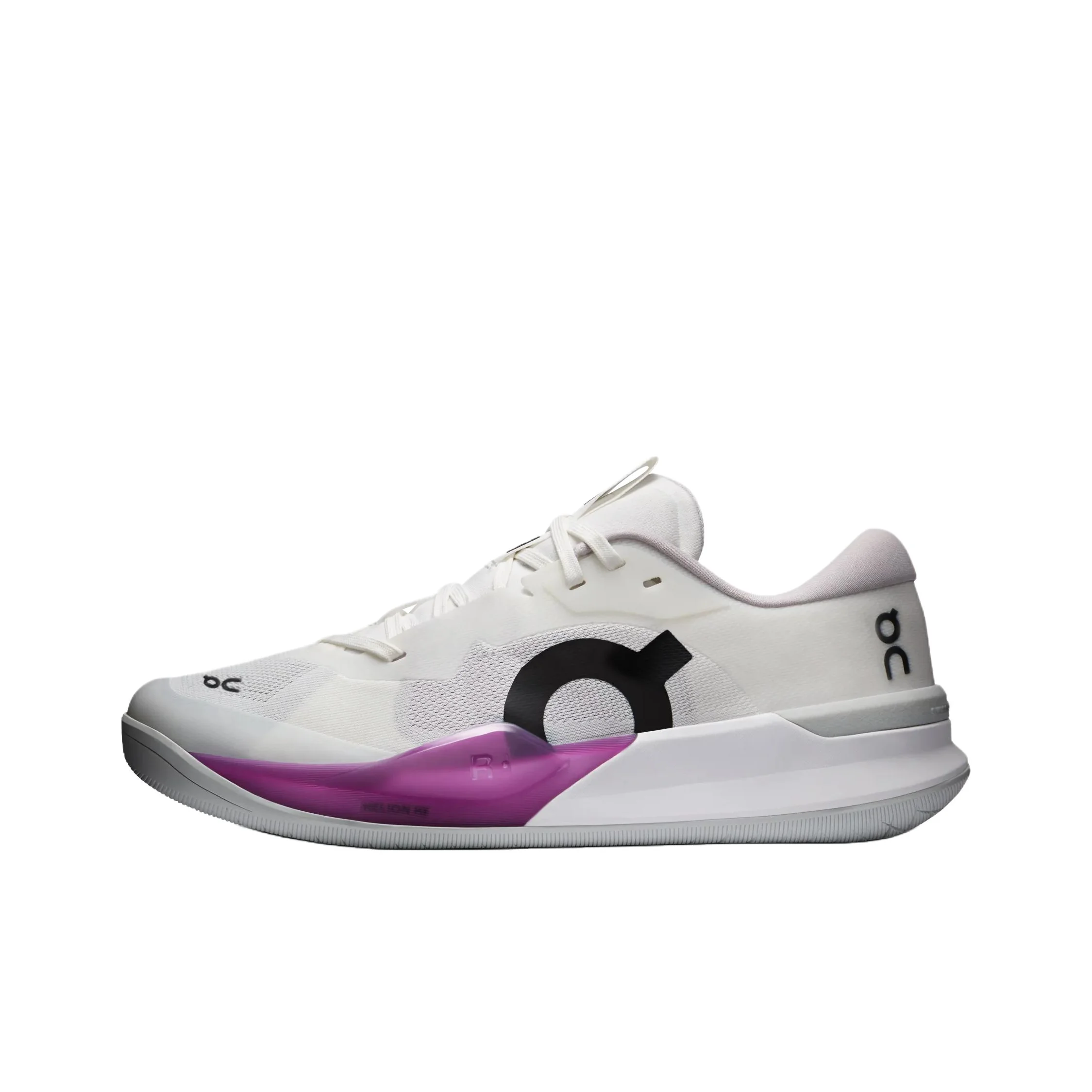 On THE ROGER Pro 3 Tennis Shoes Women's Low Top White Purple Black 3WG10316030