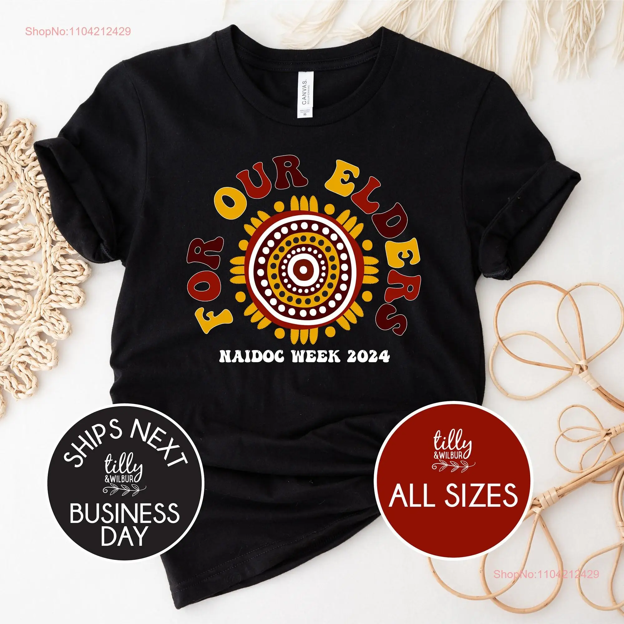 NAIDOC Week 2024 T Shirt Reconciliation Australian Indigenous For Our Elders Aboriginal Blak Loud And Proud