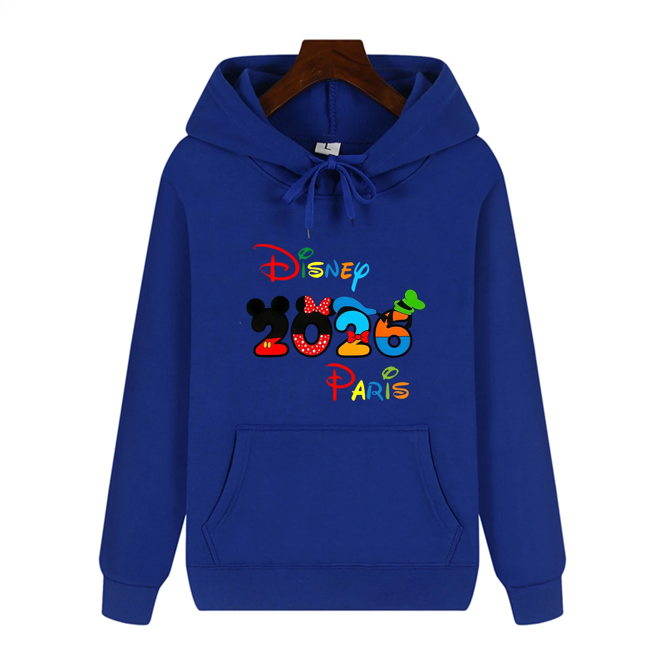 Disney 2026 Paris Hoodie Disneyland Paris Resort Pullover Disney Couple Top Disney Family Top Unisex Adult Children's Hoodie - view 4