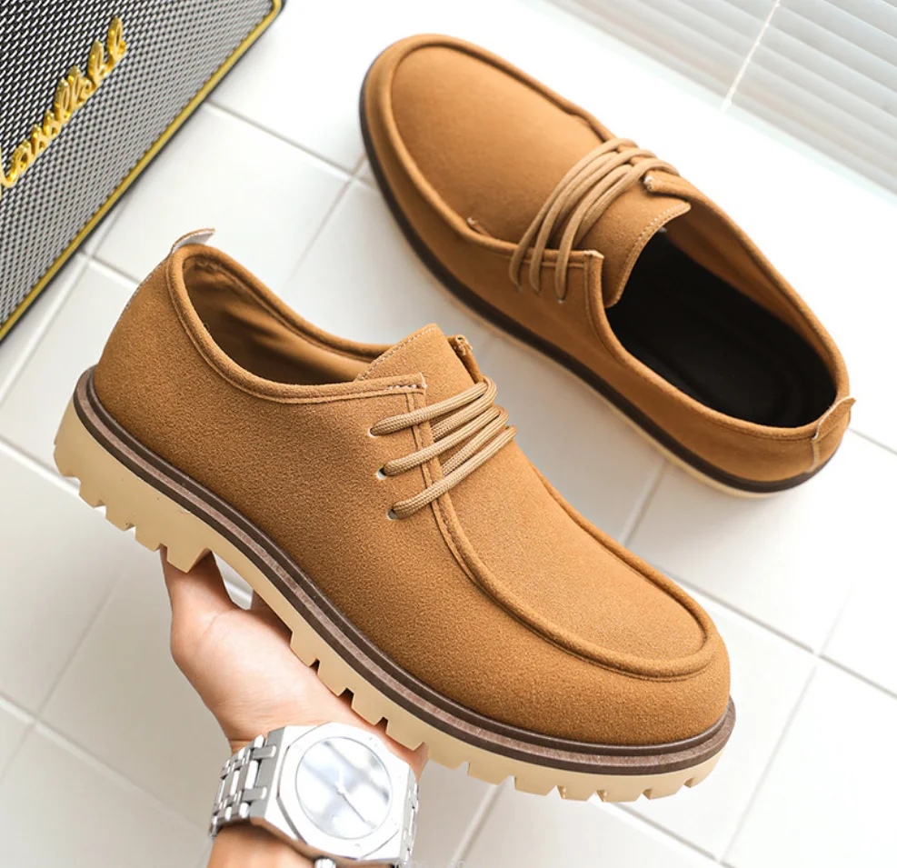 الرجال الرجعية حذاء كاجوال فو الجلد المدبوغ الدانتيل متابعة رجل مريح القيادة عمال أحذية الرجال تنوعا أحذية مصممين Zapatos Hombre #1