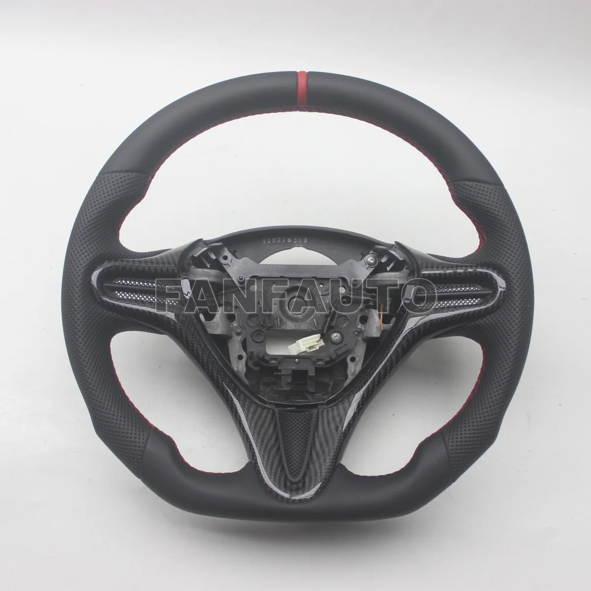 Replacement D Shape for Honda Civic 8TH GEN 2006-2011 Leather Steering Wheel