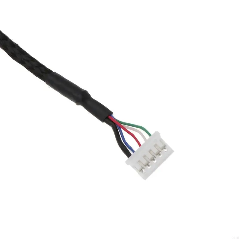 Запасные части для мыши G6DD, прочный черный нейлоновый плетеный USB-кабель, подходящий для G502