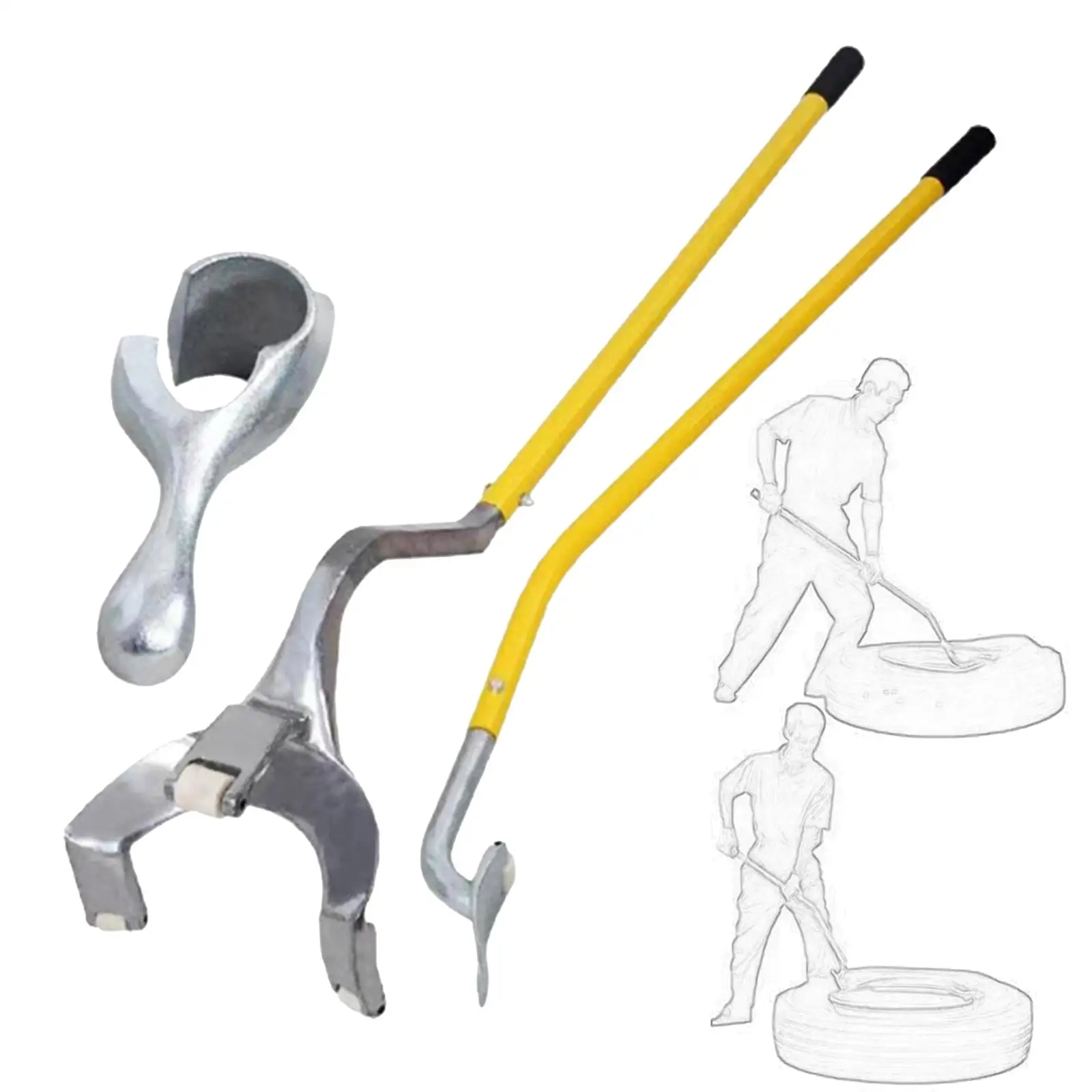 Manual Tools for Tire Changing and Mounting 17.5