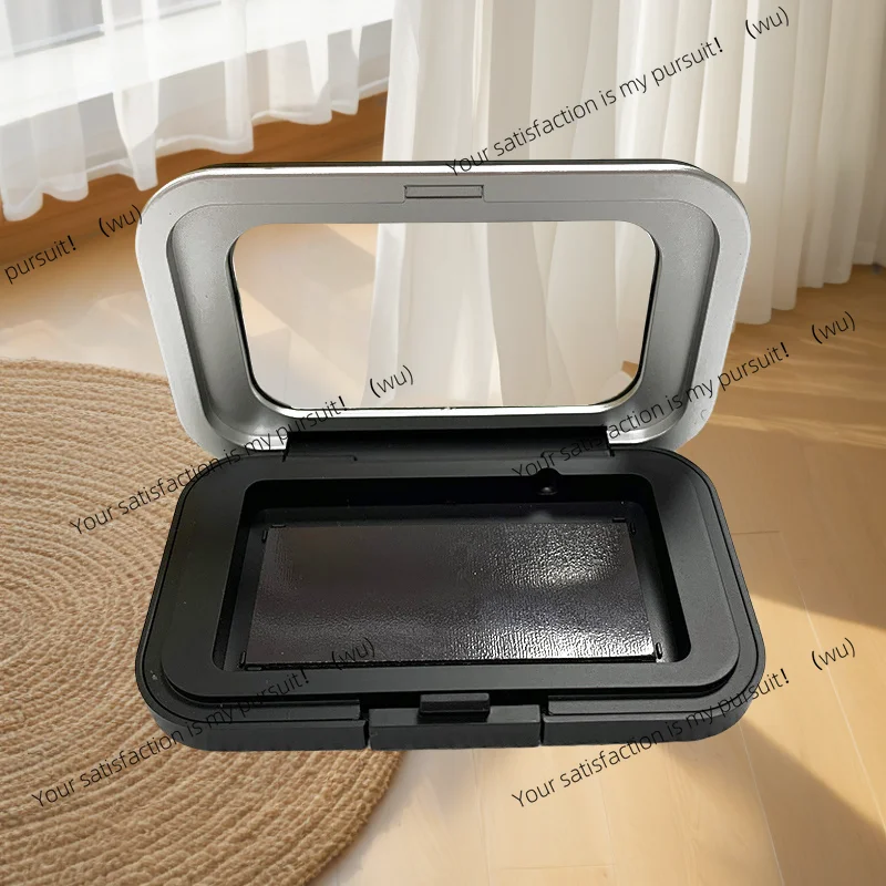 3PCS,Cross stitch tool accessories, black magnetic needle suction box, matte storage embroidery needle and thread