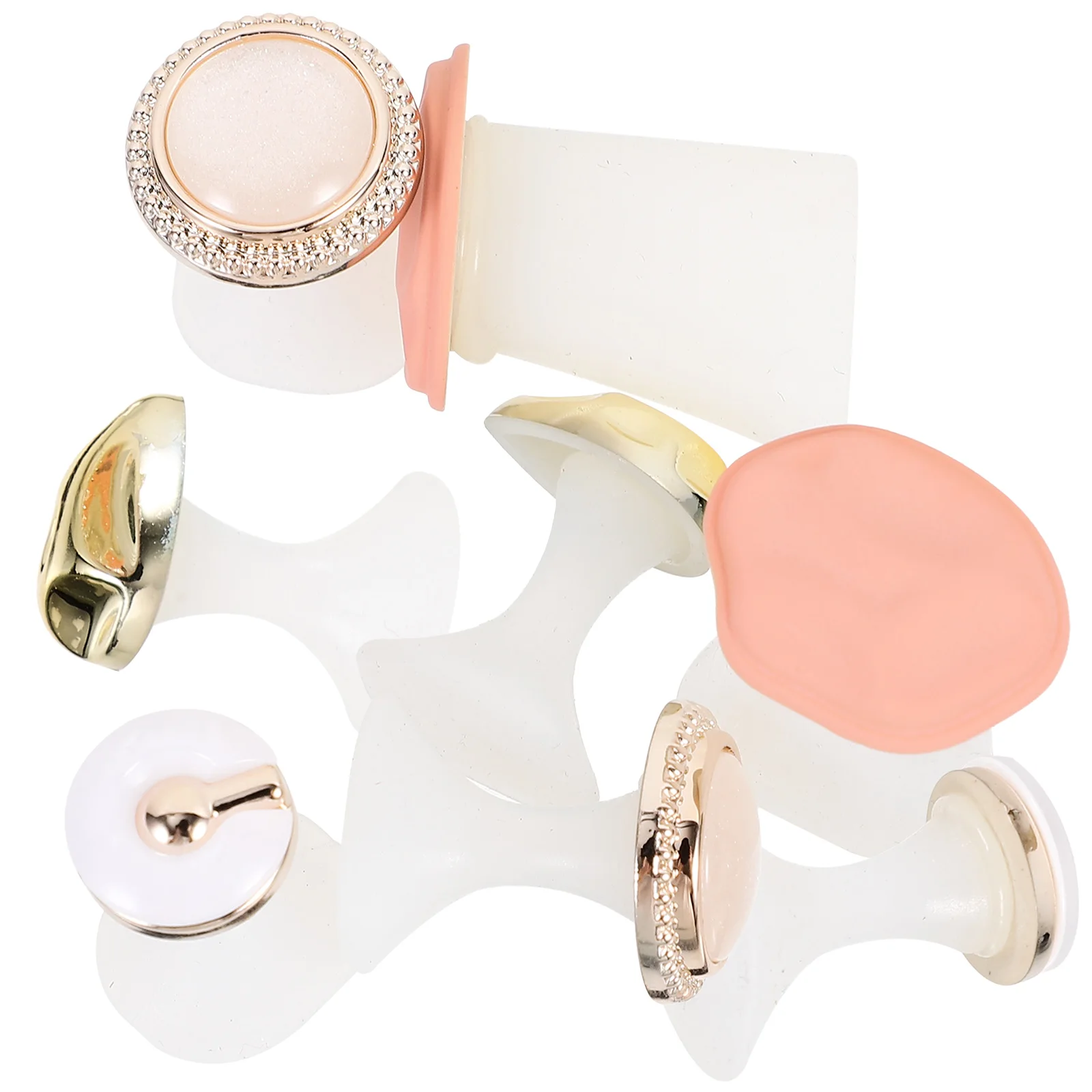 

8Pcs Silicone Toe Separators Small Soft Comfortable Decorative Pedicure Toe Spacers Nail Supplies Nail Supplies