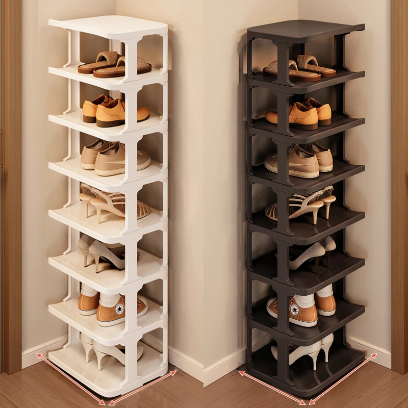 Shoe Rack Storage Organizer Simple Multi-Layer Living Room Vertical Shoes Rack Sneakers Cabinets Removable Household Furniture