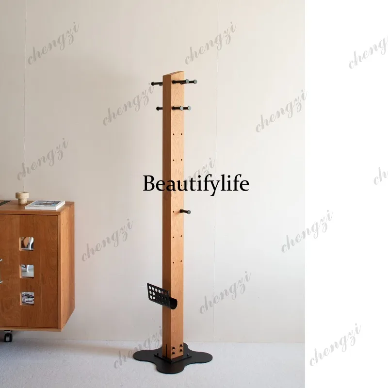 Living room, bedroom, growing coat rack, cherry wood tree-shaped bracket, floor variety