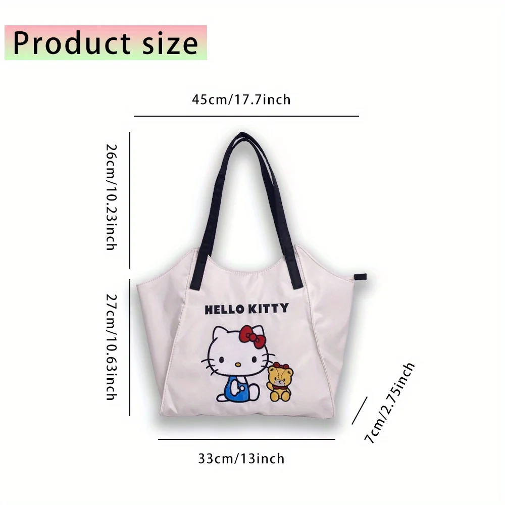 1 pcs Sanrio Family Cute Big Handbag Cartoon Shoulder Bag Large Capacity Shopping Bag Women's Shoulder Bag