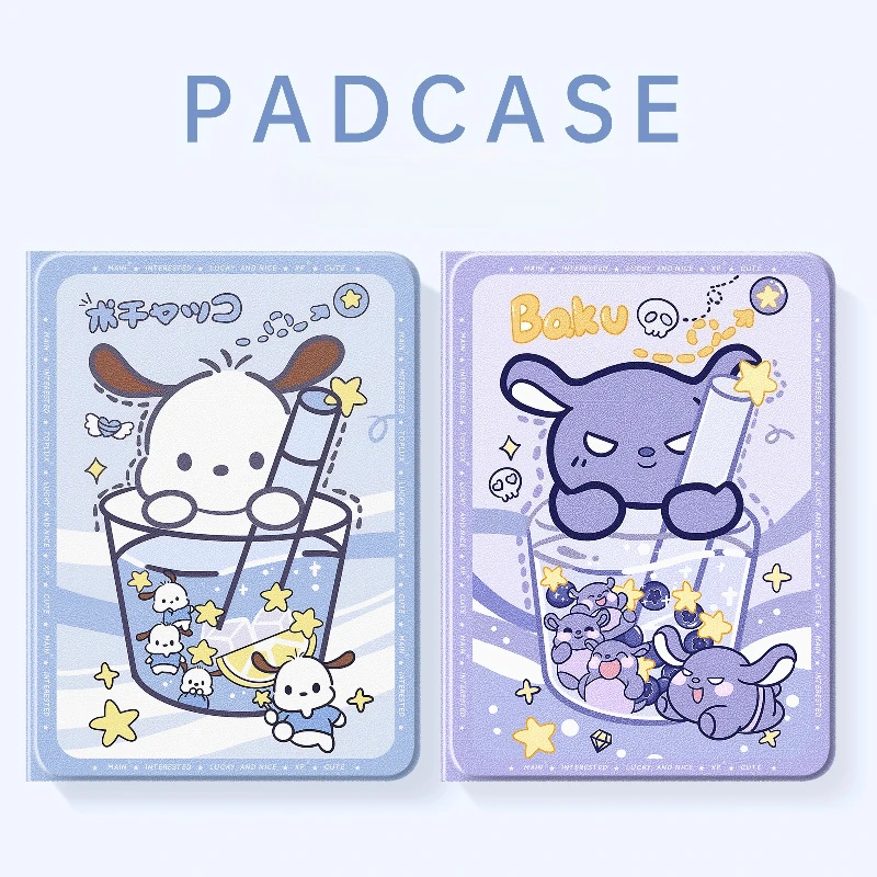 

Kuromi For iPad Case Funda ipad 8 9 10 10.2in Air 4 5 10.9in M2 M3 A16 11in Protective case Pro4 5 6 12.9in M4 13in Tablet Cover