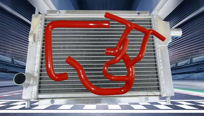 Aluminum Radiator + Silicone Hose For Austin Rover Mini Cooper S MPi 1275 1.3L L4 1997-2001 Hatchback 98 99 00 01 1998 1999
