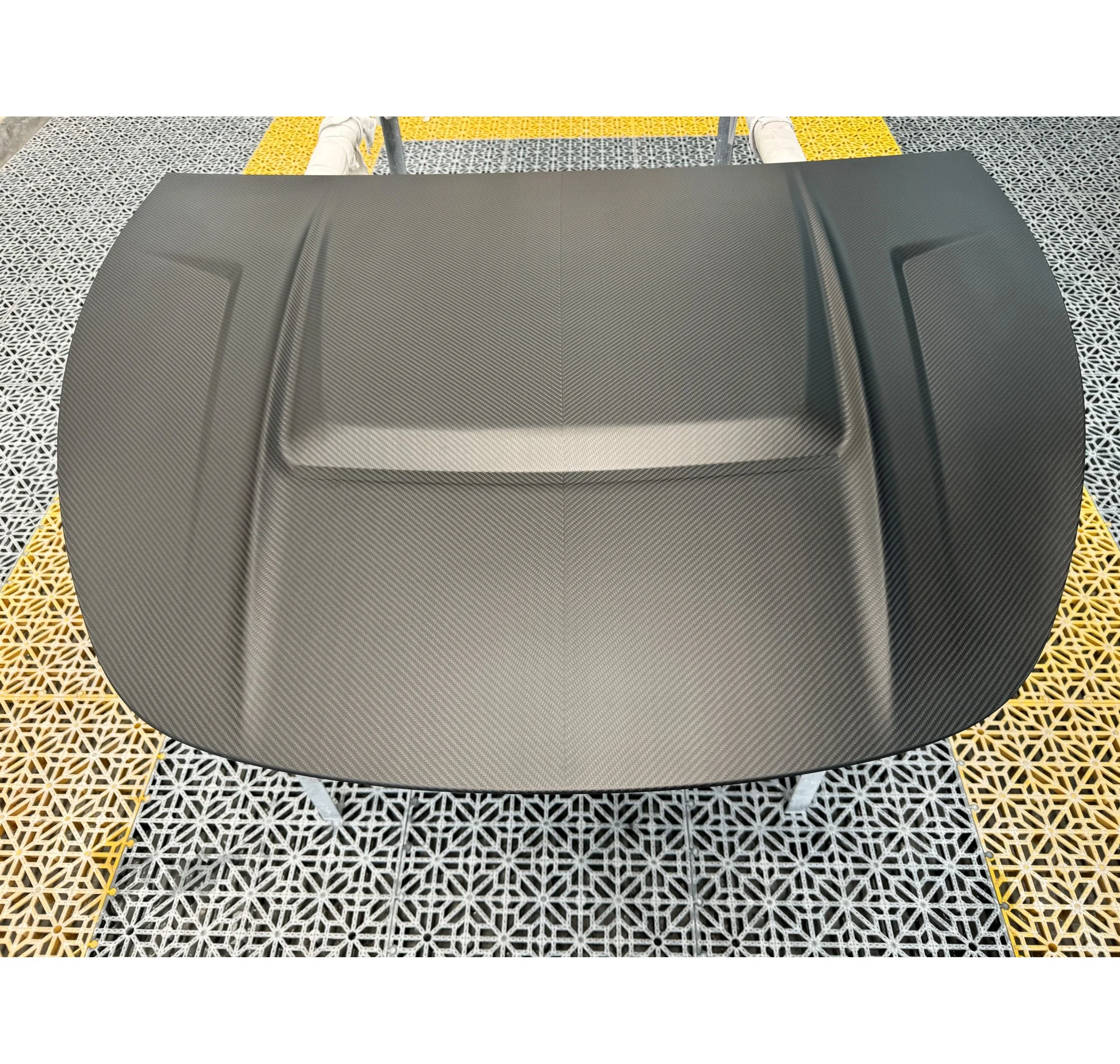 

Car Accessories Factory Price Carbon Fibre Body Kits Matte Black Front Hood For Tesla Model Y