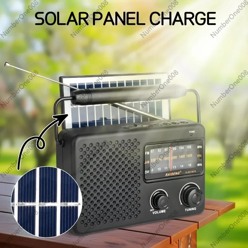 R 2011BTS Multi Band Music Outdoor Speaker Bluetooth FM Radio with Card Slot Wholesale