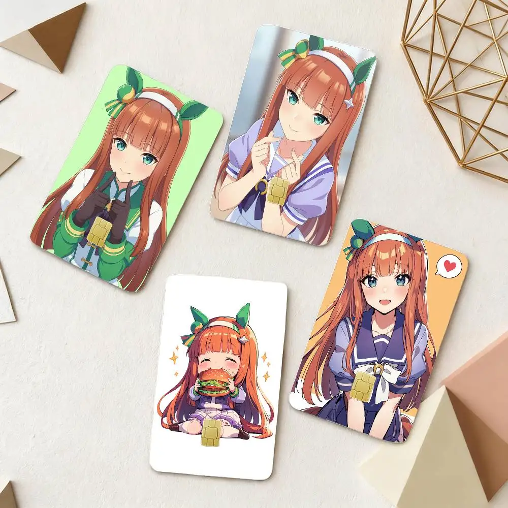 

P-Pretty Derby S-Silence Suzuka 4pcs 1Set Card Stickers Small Waterproof Chip 4PCS Card Sticker Anti-Scratch