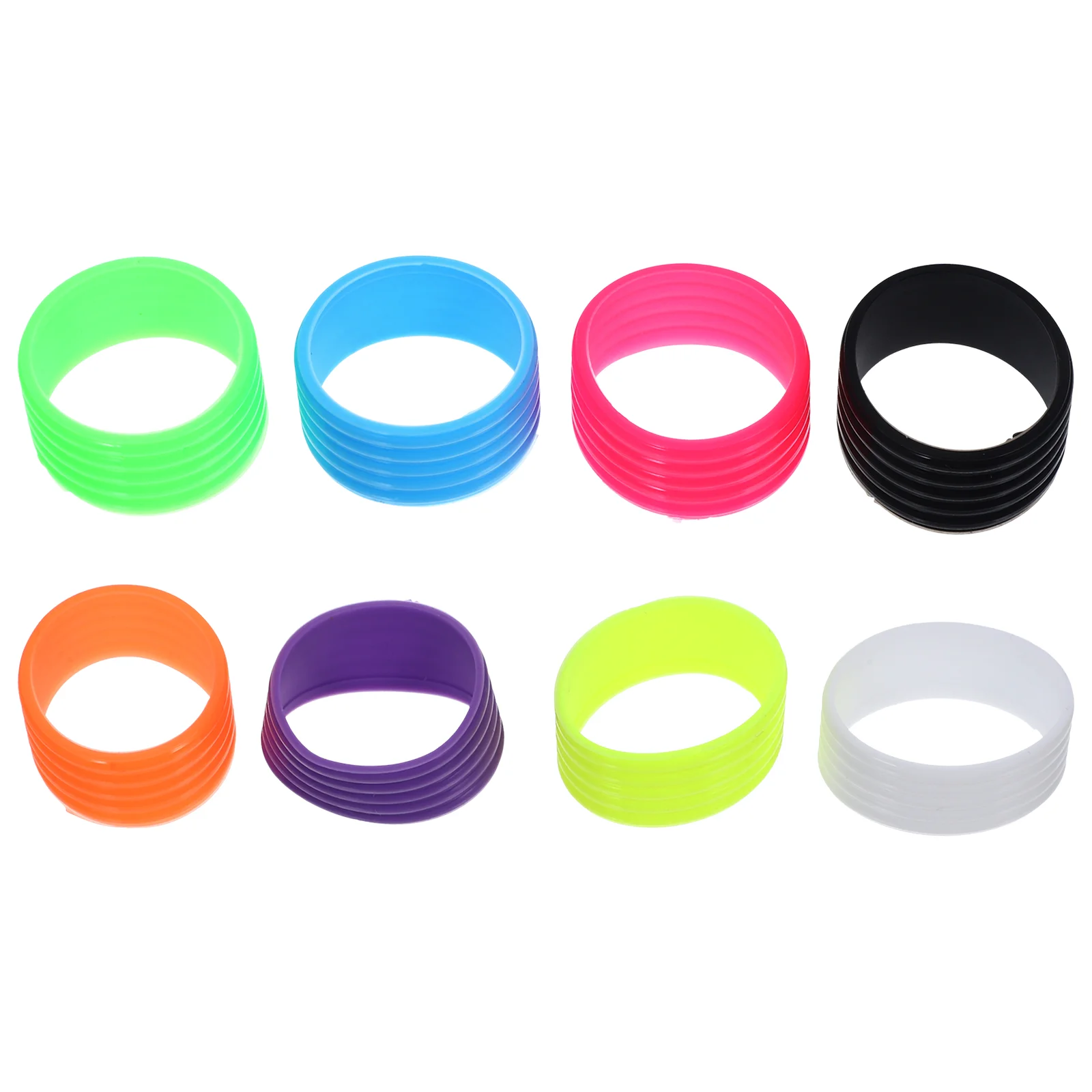 

8 Pcs Racket Anti-slip Ring Tennis Rackets Supplies Table Overgrips Silica Gel Badminton Silicone Rings Replaceable