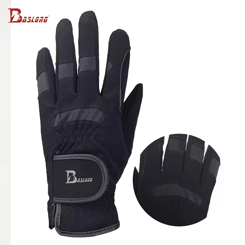 Rękawiczki jeździeckie Baslong przez cały rok Antypoślizgowy, odporny na zużycie biały sprzęt jeździecki dla mężczyzn i kobiet 266,4 cm Uprząż smoka Rękawiczki jeździeckie