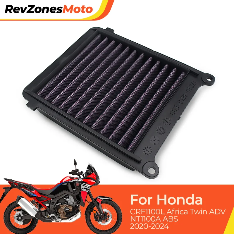 

High Flow Air Filter for Honda NT1100 CRF1100L Africa Twin Adventure Sports DCT 2020-2024 Motorcycle Air Cleaner Replacement
