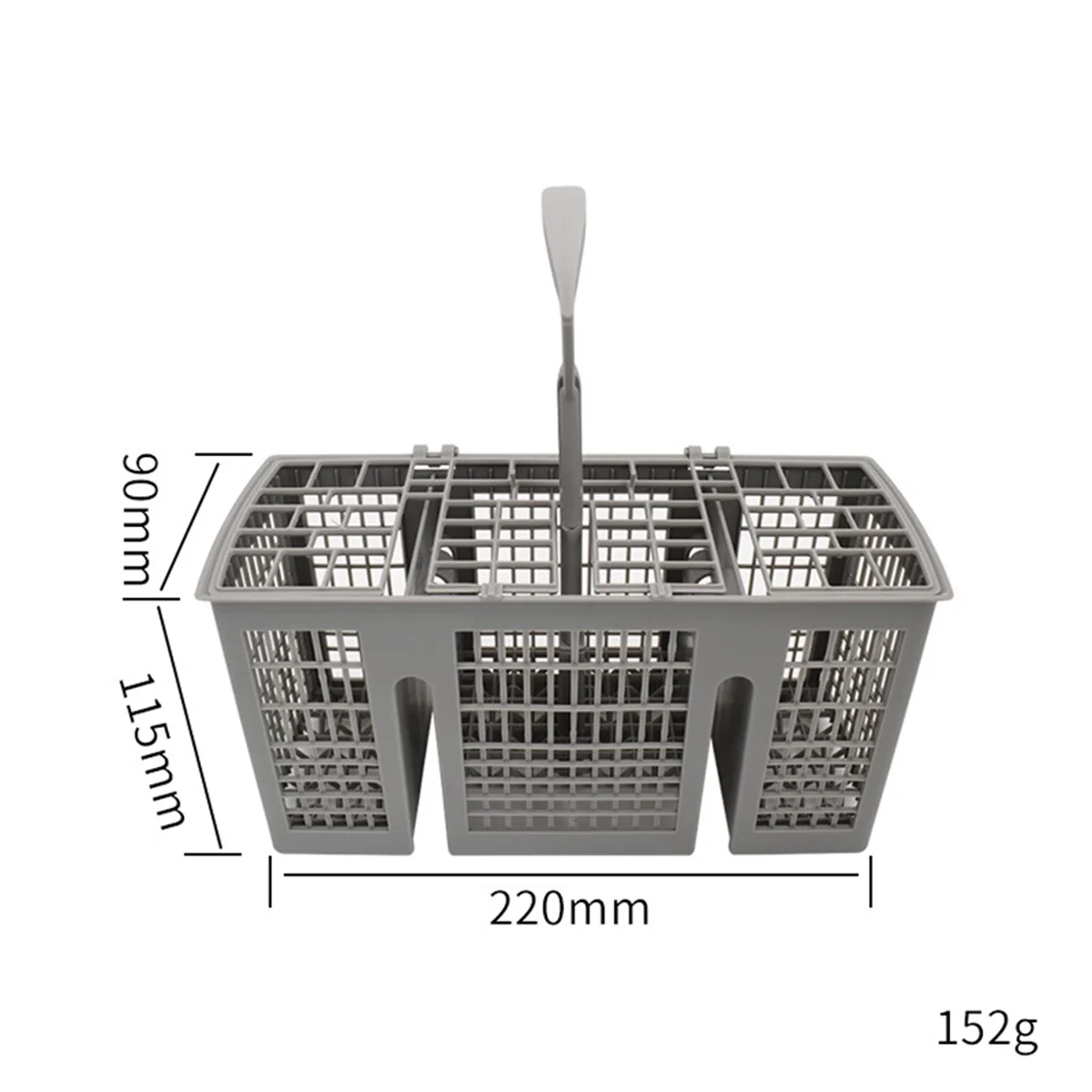 Universal Dishwasher Cutlery Basket Replacement, with Removable Handle, Dishwasher Utensil Holder for Bosch and Siemens BLJS