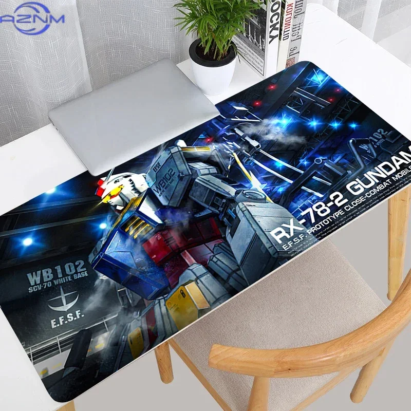 Anime Group Battle Mecha Robots Dark Purple Art Mouse Pad, Rubber Non Slip Gaming Desk Mat, Smooth Keyboard Pad for PC Gaming an
