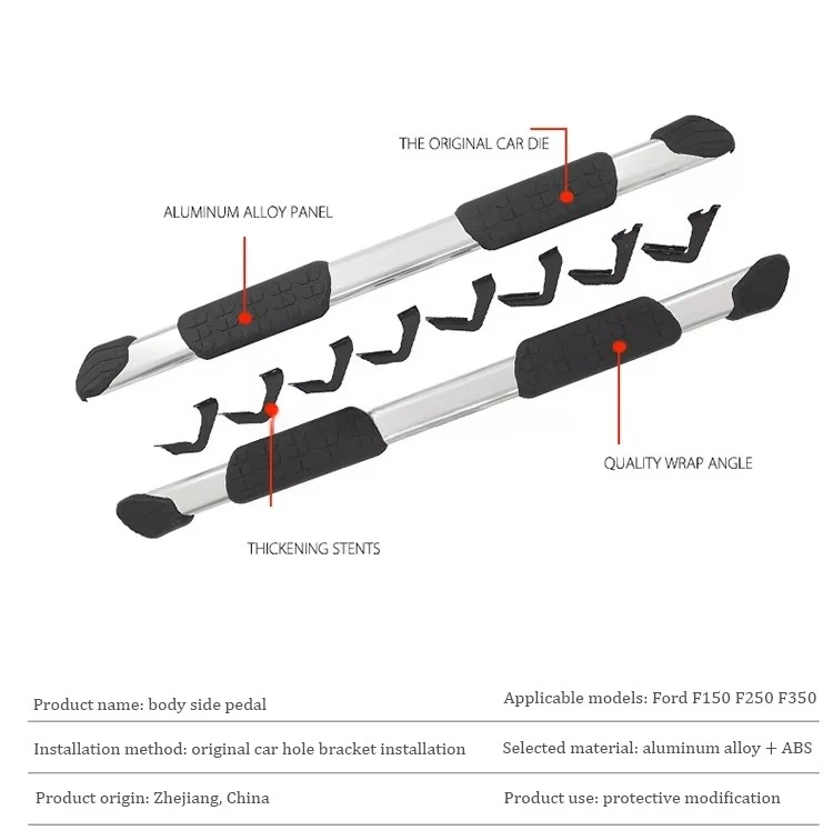 

350kg Load Capacity High Quality Non-slip Side Pedal - Car Modification Part for Tundra 2022+