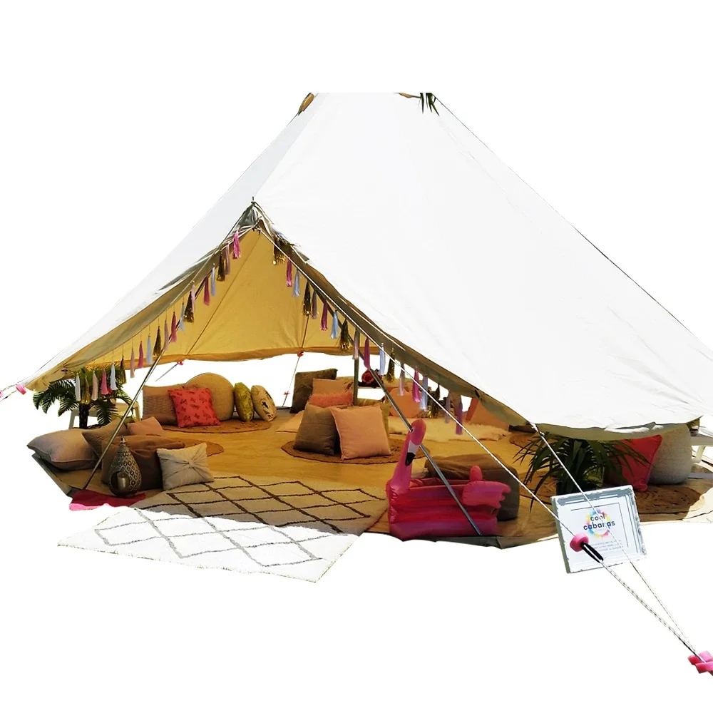 Imported Camping Tents Canvas Teepee Tent With Stove