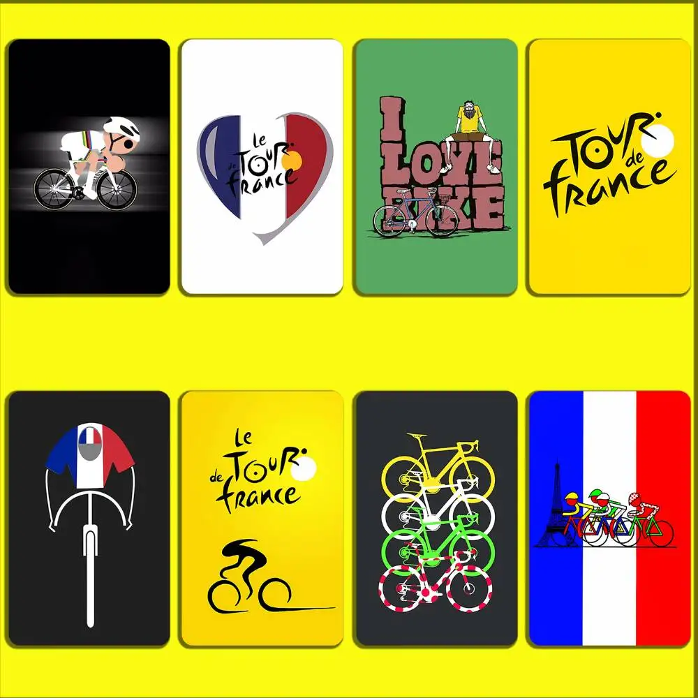 Bike Tour de France Card Stickers For Debit Bank Credit Cards Metro Bus Pass Sticker Decoration Cover Skin