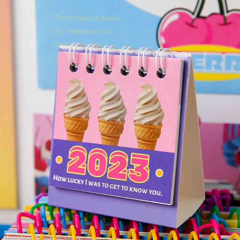 便利なプランナーカレンダーファイン仕上げデスク用品クリエイティブデスクデコレーションカレンダー紙カレンダー寝室用