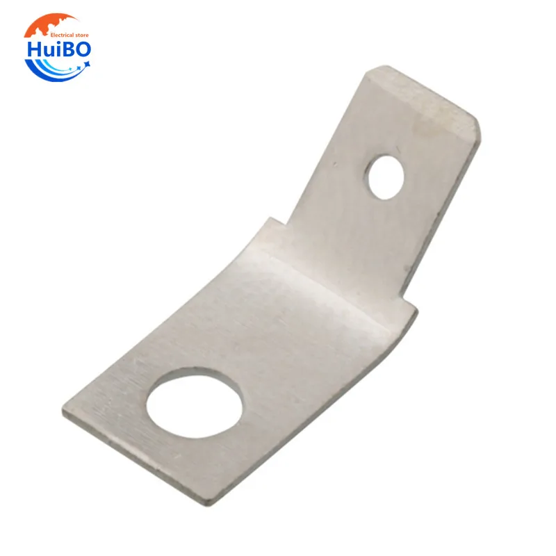 50/100pcs Speaker terminal 4.8 Screw Hole 3.2MM Thickness 0.5MM Male Connector Plug Spring