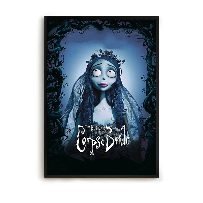 Decoration Pictures Room Wall Decoration Painting on Canvas Tim Burton's Corpse Bride Anime Interior Paintings Home Decorations