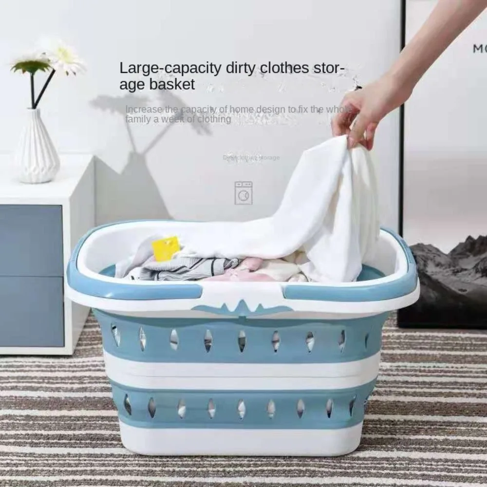 

New Drainage Hole Folding Pet Bath Tub SpaceSaving Storage Container Folding Laundry Hamper Folding Pet Dog Grooming Tub Home