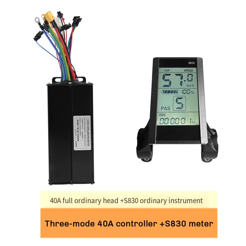 

Mountain Vehicle Electric Bicycle Power Modified Accessories LED S830 Display Panel 40A Sine Wave Controller Brushless