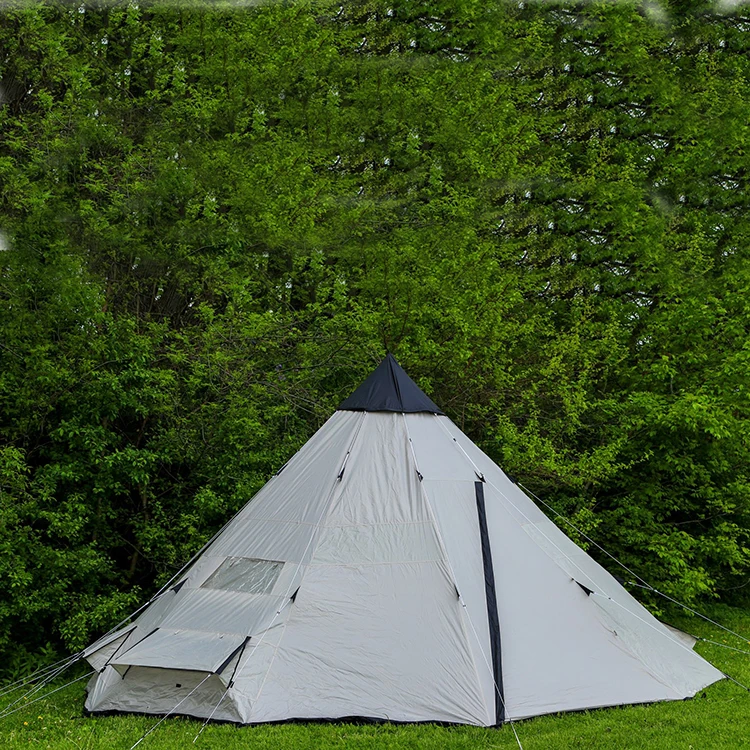 Tente de camping en forme de cône, tipi Tat, gazebo extérieur, XL 5-8