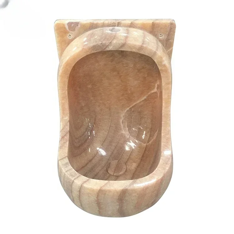 Luxury Wall Mounted Natural  Stone Onyx Urinals For Male